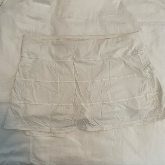 Lululemon Pace Rival Skirt (Tall) *4-way Stretch 15" White - Picture 6 of 11